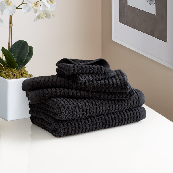 DKNY 4 Piece Quick Dry 100 Cotton Towel Set & Reviews Wayfair